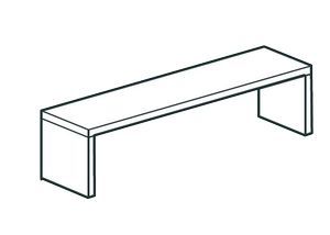 Полка настольная закрытая Apach Chef Line Losc35200T1Cs